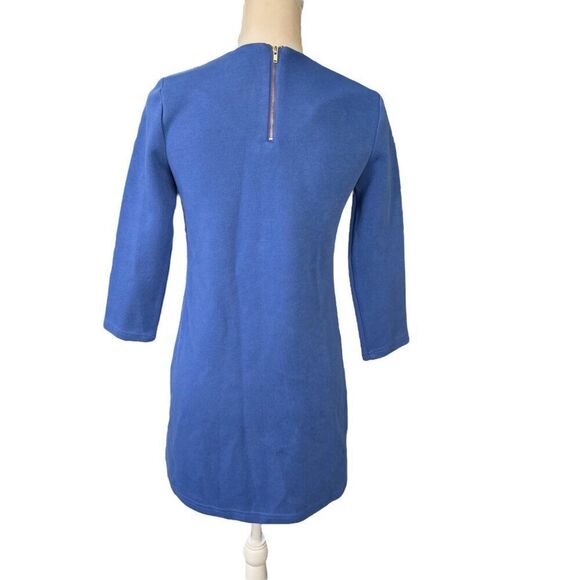 Tuckernuck Francoise Mod Mini Dress Gold Lion Buttons Bailene Blue Size XXS - Picture 3 of 8